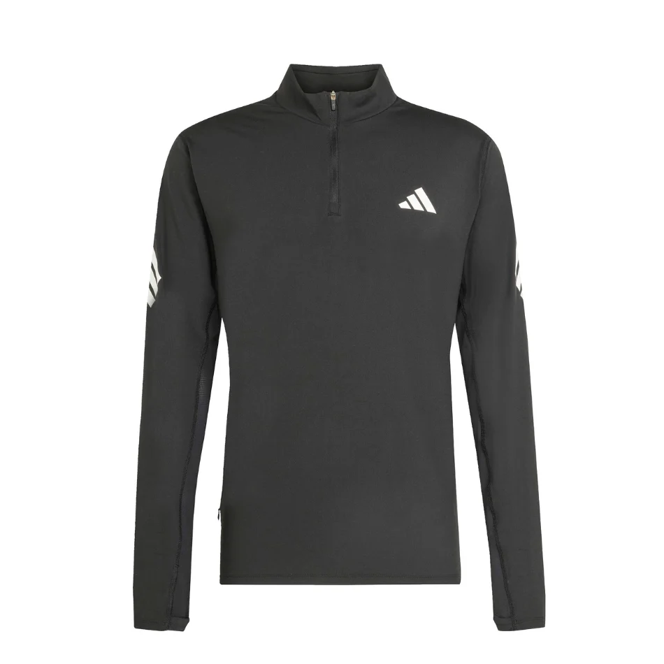 adidas Men's Adi365 Long Sleeved Zip Top in Black AW26