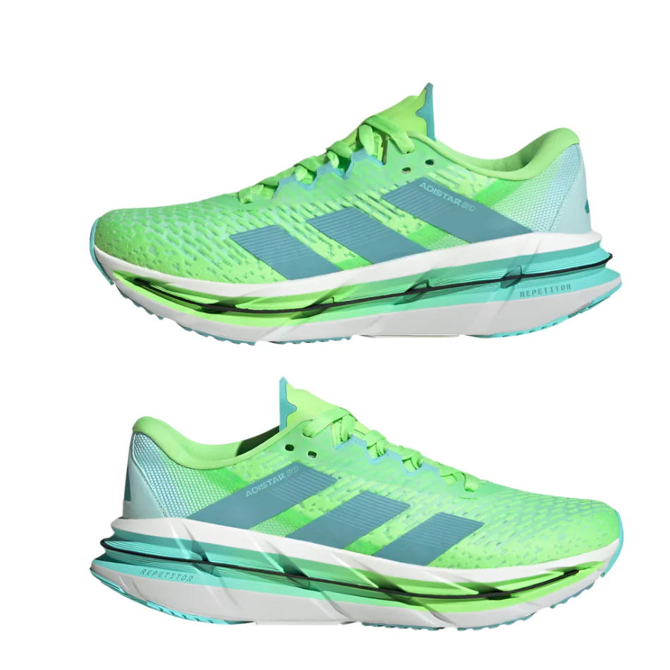 adidas Men's Adistar BYD Running Shoes in Lime Burst/Mint Ton/Flash Aqua AW25 - Image 4