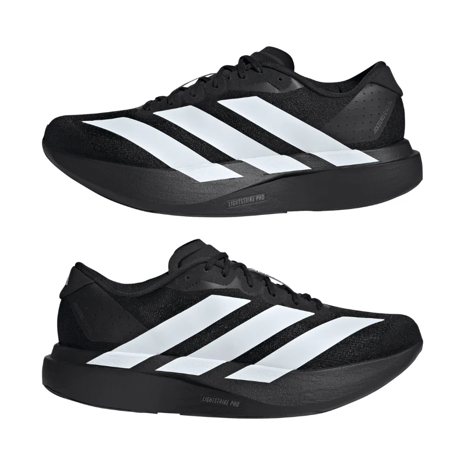 adidas Men's Adizero Evo SL Running Shoes in Core Black/Cloud White/Core Black SS26 - Image 4