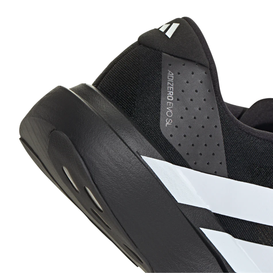 adidas Men's Adizero Evo SL Running Shoes in Core Black/Cloud White/Core Black SS26 - Image 5