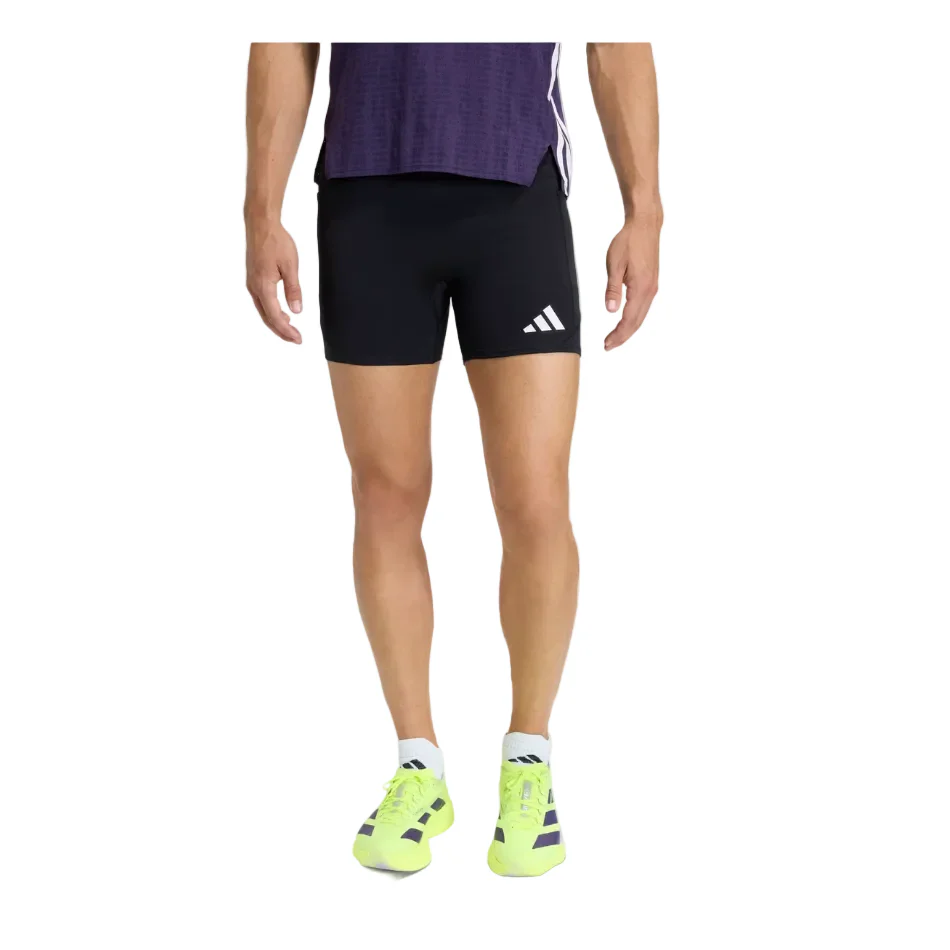 adidas Men's Adizero Running Short Pocket Tights in Black SS26 - Image 2