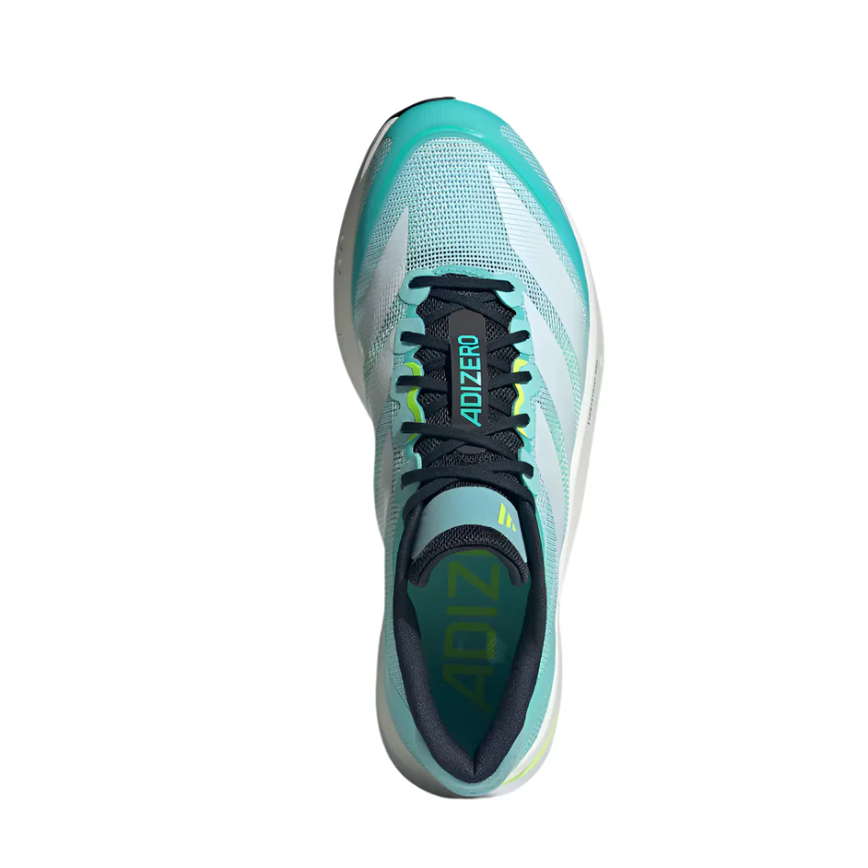 adidas Men's Boston 13 Running Shoes in Flash Aqua/Cloud White/Lucid Lemon AW25 - Image 3