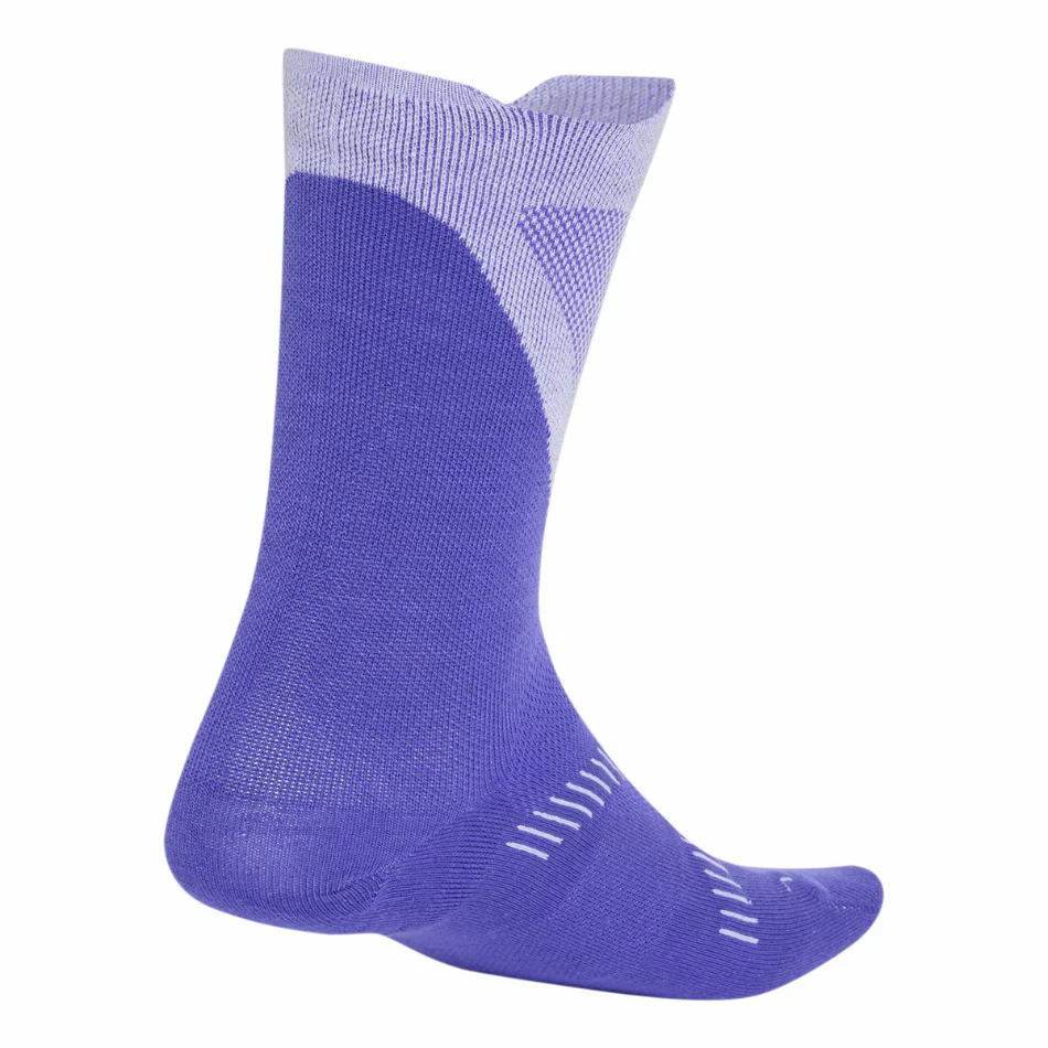 adidas Unisex Running Light Crew Socks in Solar Purple/White AW26 - Image 2