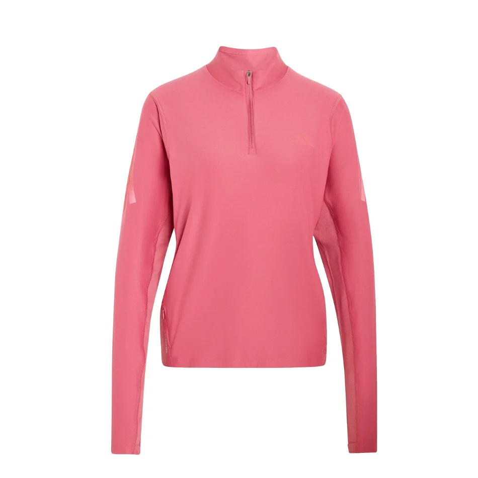 adidas Women's Adi365 Long Sleeved Zip Top in Dual Magenta AW26