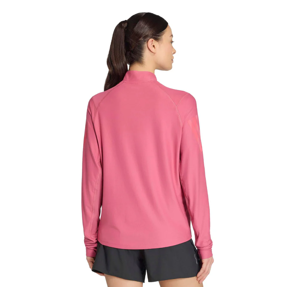 adidas Women's Adi365 Long Sleeved Zip Top in Dual Magenta AW26 - Image 3