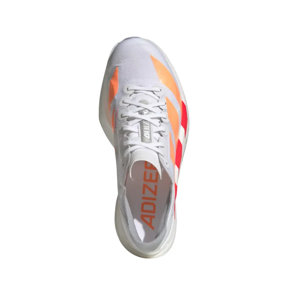 adidas Women's Adios Pro 4 Running Shoes in Cloud White/Beam Orange/Lucid Red SS26 - Image 4