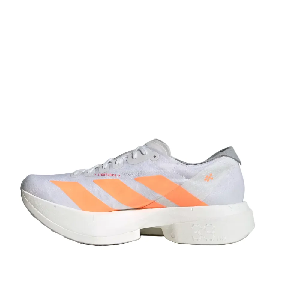adidas Women's Adios Pro 4 Running Shoes in Cloud White/Beam Orange/Lucid Red SS26 - Image 5