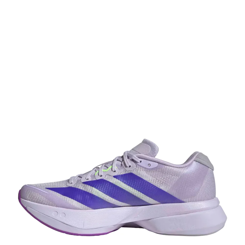 adidas Women's Adizero Boston 13 Running Shoes in Purple Tint/Solar Purple/Green Spark AW26 - Image 4