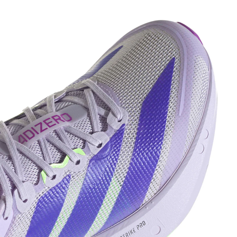 adidas Women's Adizero Boston 13 Running Shoes in Purple Tint/Solar Purple/Green Spark AW26 - Image 6