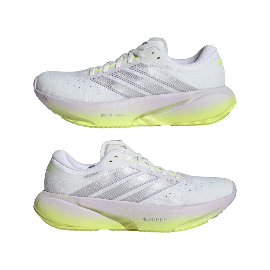 adidas Women's Supernova Rise 3 Running Shoes in Crystal White/Silver Met./Purple Tint AW26 - Image 5