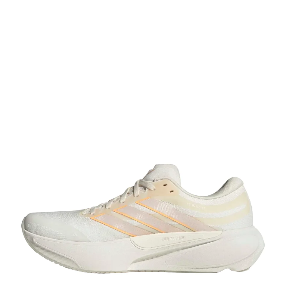 adidas Women's Supernova Solution 3 Running Shoes in Chalk White/Acid Orange/Wonder Quartz AW26 - Image 4