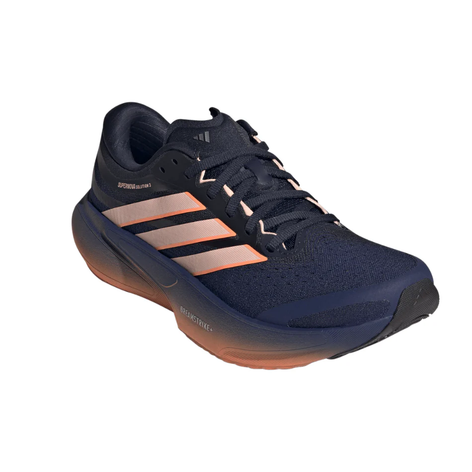 adidas Women's Supernova Solution 3 Running Shoes in dark blue/clear orange/beam orange SS26 - Image 6
