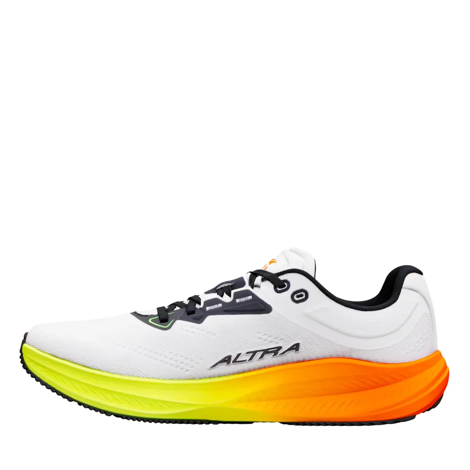Altra Men's Torin 9 Running Shoes in White/Black/Safety Yellow AW26 - Image 5