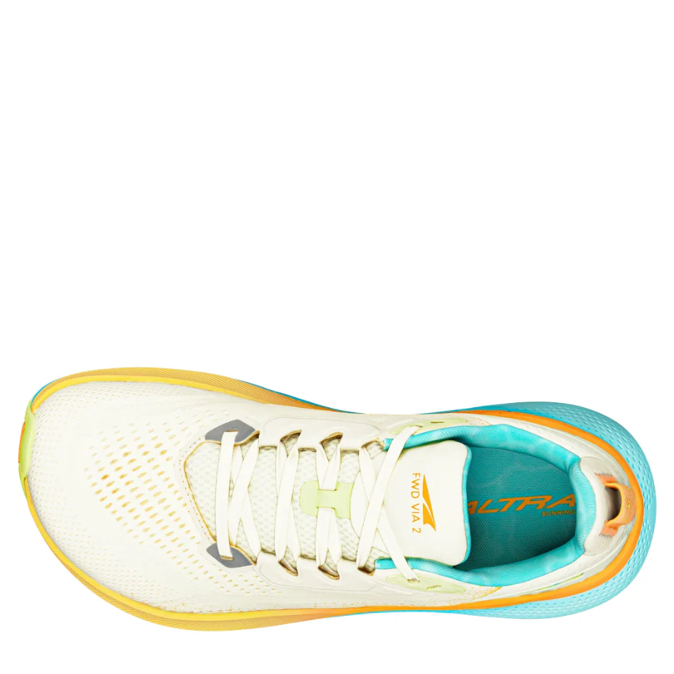 Altra Men's FWD Via 2 Running Shoes in Winter White/Green SS26 - Image 5