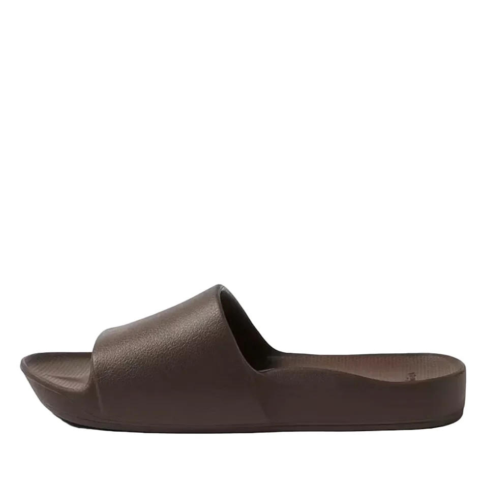 Archies Arch Support Slides in Dark Brown - Image 4