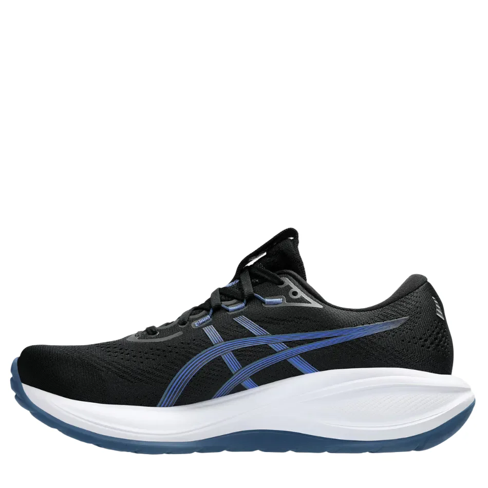ASICS Men's CEL-CUMULUS 28 Running Shoes in Black/Neon Blue AW26 - Image 6