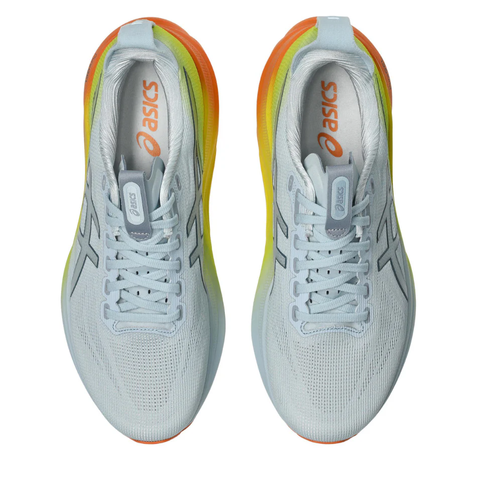 ASICS Men's GEL-KAYANO 32 Sunny Sizzle Running Shoes in Sky/Lemon Spark SS26 - Image 2