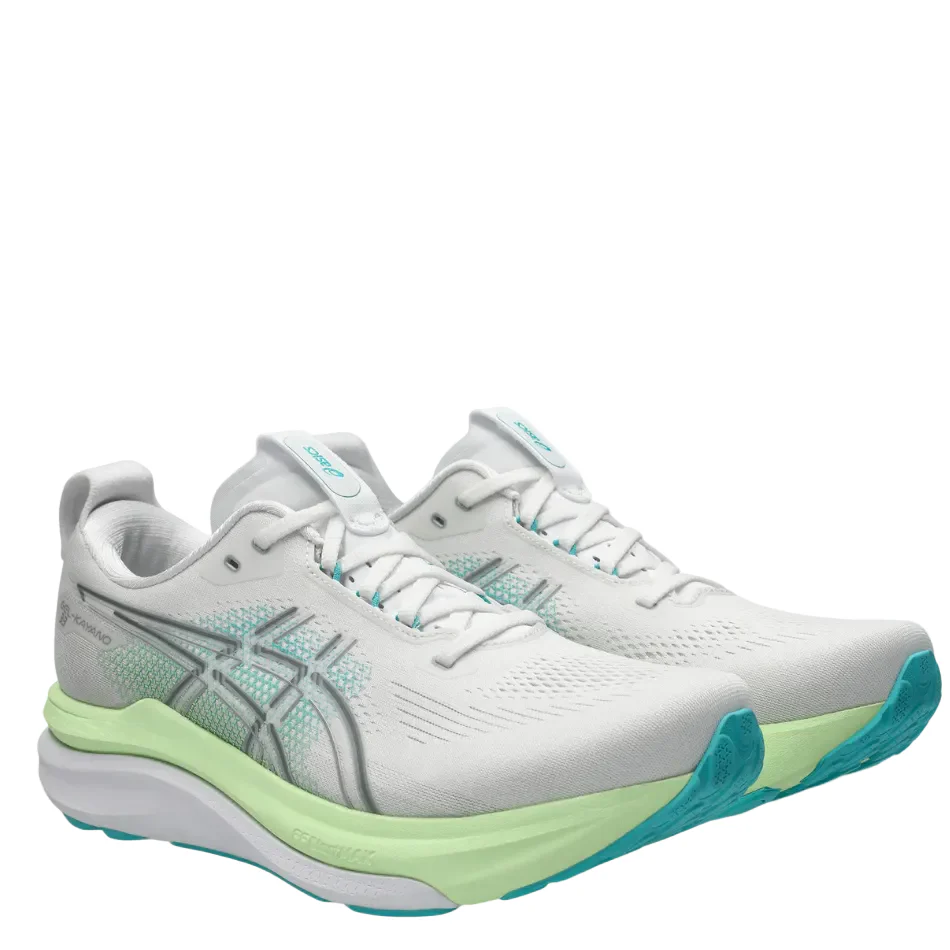 ASICS Men's GEL-KAYANO 33 Running Shoes in White/Energy Aqua AW26 - Image 5