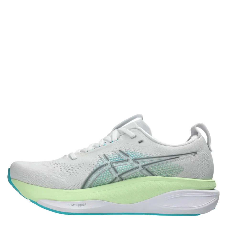 ASICS Men's GEL-KAYANO 33 Running Shoes in White/Energy Aqua AW26 - Image 6