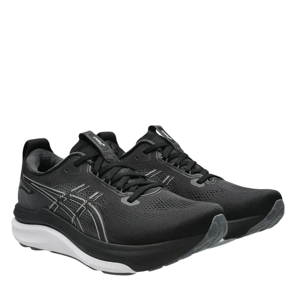 ASICS Men's GEL-KAYANO 33 Running Shoes in Black/White AW26 - Image 5