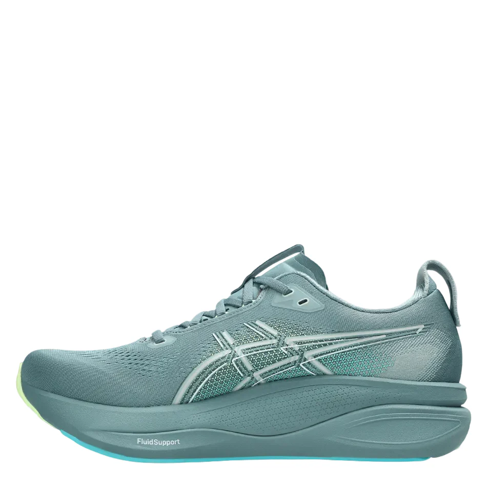 ASICS Men's GEL-KAYANO 33 Running Shoes in Foggy Teal/Illuminate Yellow AW26 - Image 6