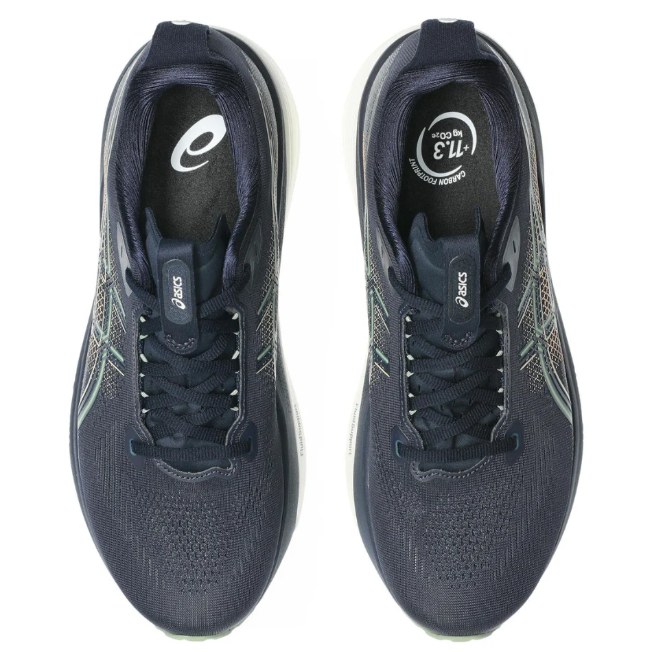 ASICS Men's GEL-KAYANO 33 Running Shoes in Midnight/Khaki Green AW26 - Image 2
