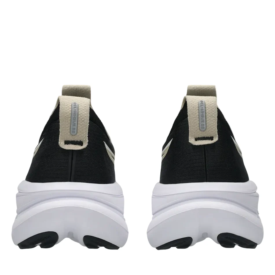 ASICS Men's GEL-NIMBUS 28 Wide Fitting (2E) Running Shoes in Black/Feather Grey AW26 - Image 4