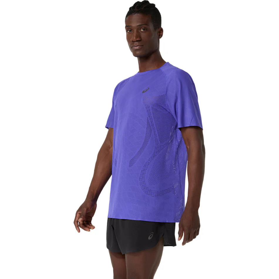 ASICS Men's METARUN SHORT SLEEVED TOP in Cobalt Burst SS26 - Image 3
