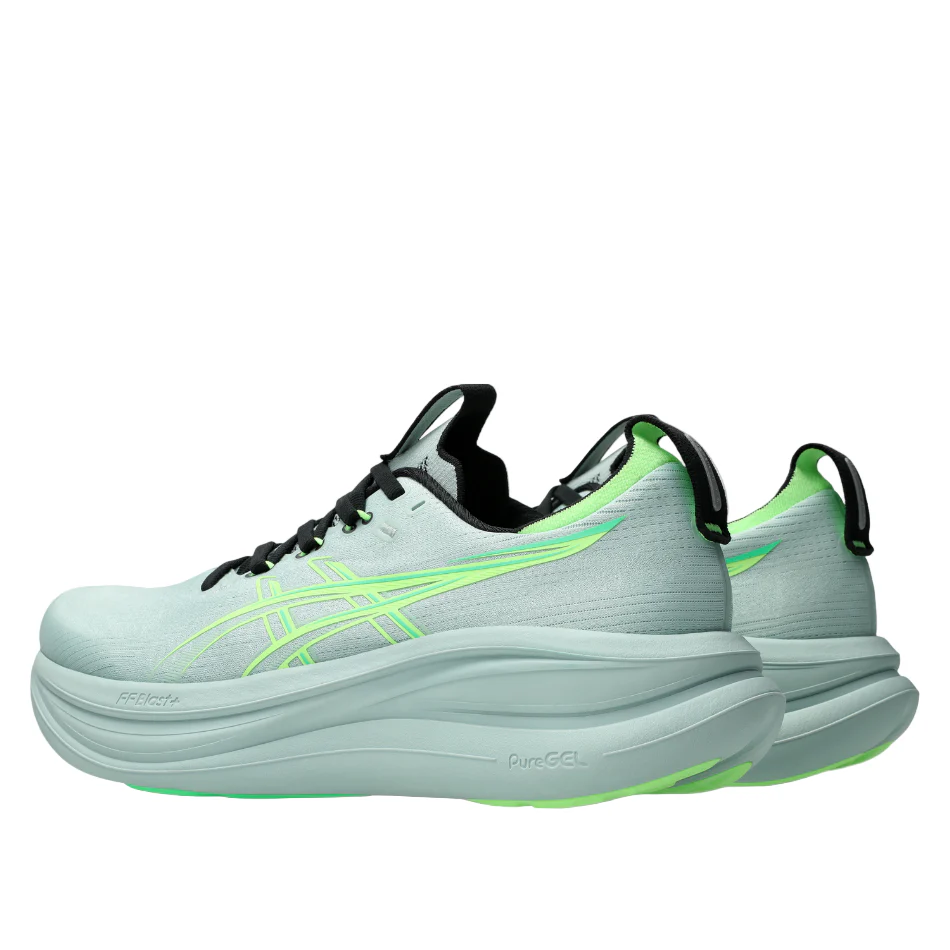 ASICS Men's GEL-NIMBUS 28 Running Shoes in Cold Moss/Illuminate Green SS26 - Image 3