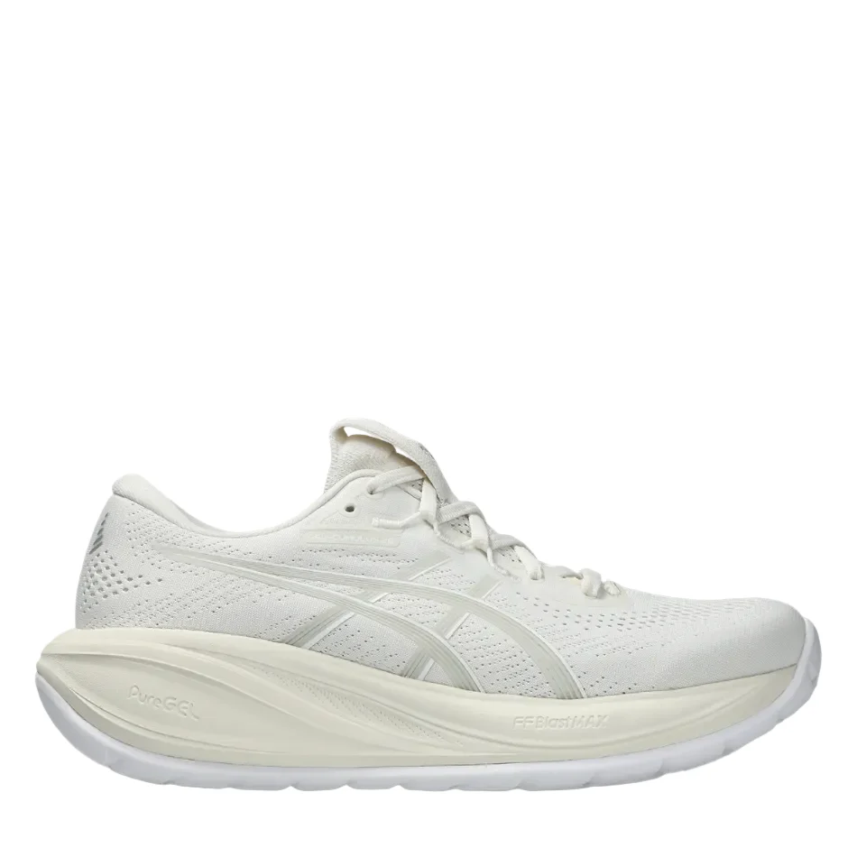ASICS Women's GEL-CUMULUS 28 Running Shoes in Cream/Glacier Grey AW26