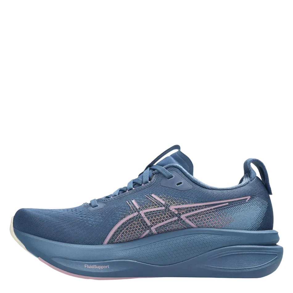 ASICS Women's GEL-KAYANO 33 Running Shoes in Grand Shark/Taro Purple AW26 - Image 6