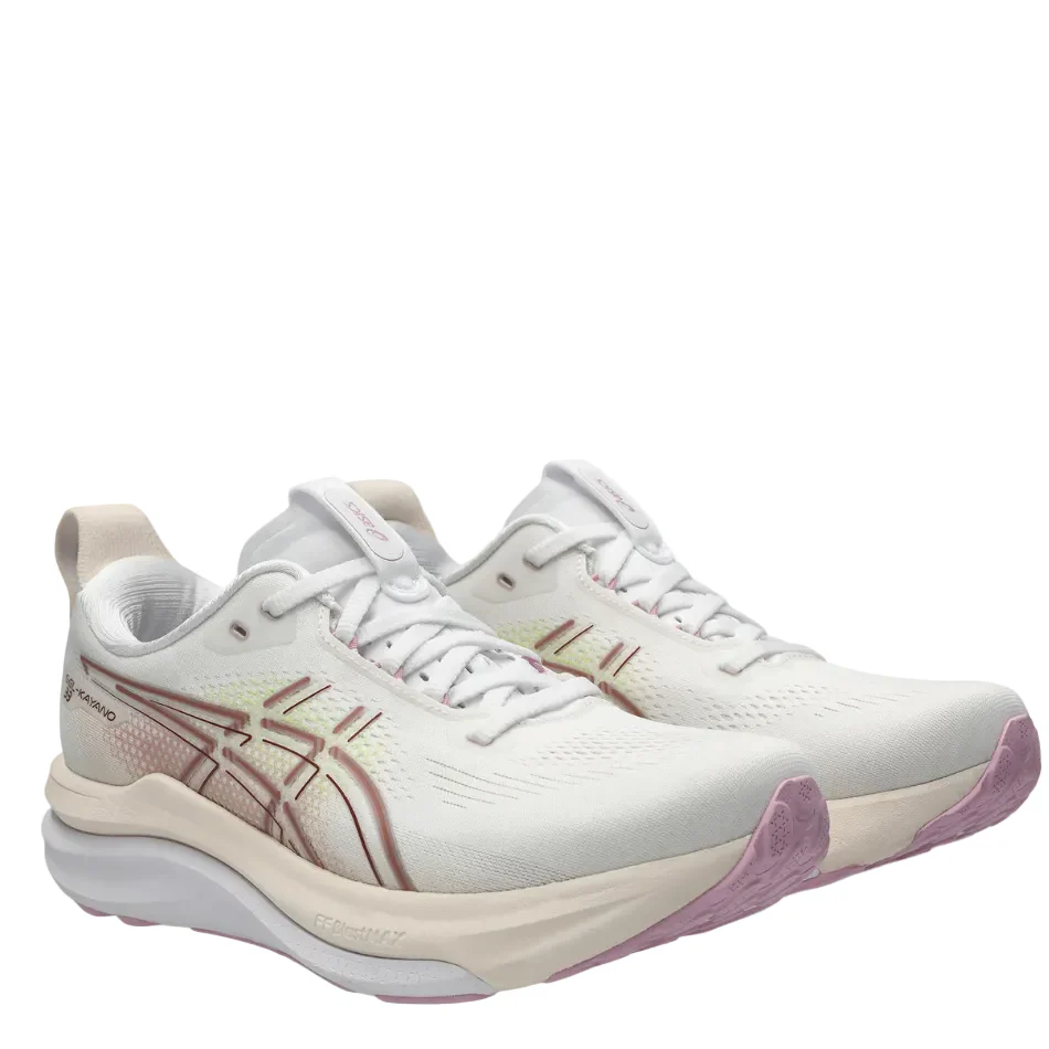 ASICS Women's GEL-KAYANO 33 Running Shoes in White/Hazy Lilac AW26 - Image 5