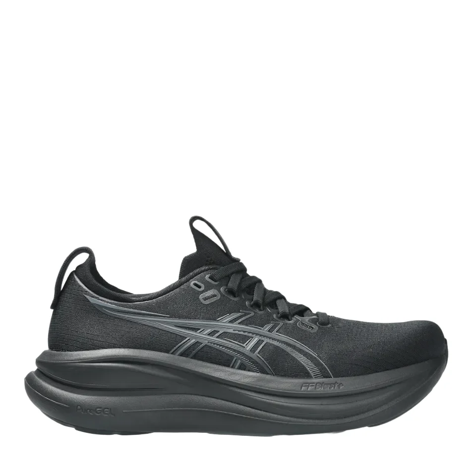 ASICS Women's GEL-NIMBUS 28 Running Shoes in Black/Graphite Grey AW26