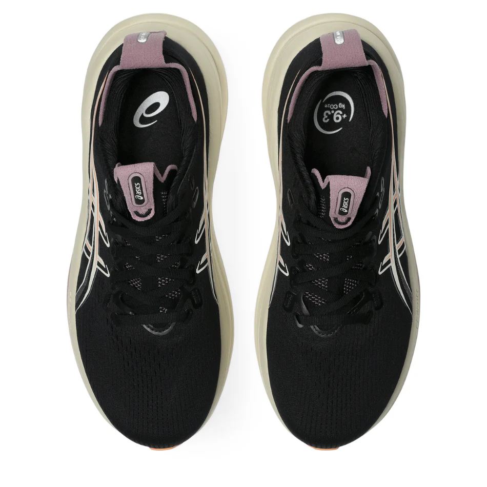 ASICS Women's GEL-NIMBUS 28 Running Shoes in Black/Taro Purple AW26 - Image 2