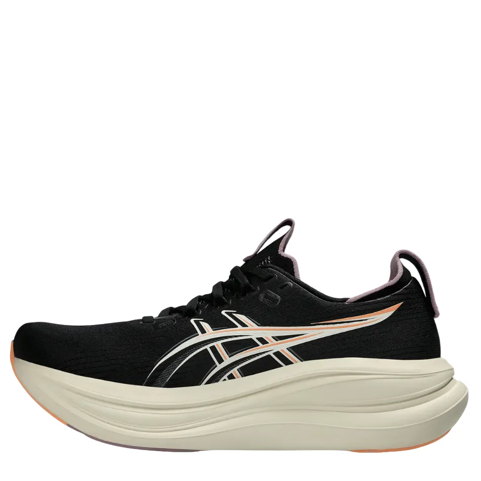 ASICS Women's GEL-NIMBUS 28 Running Shoes in Black/Taro Purple AW26 - Image 6