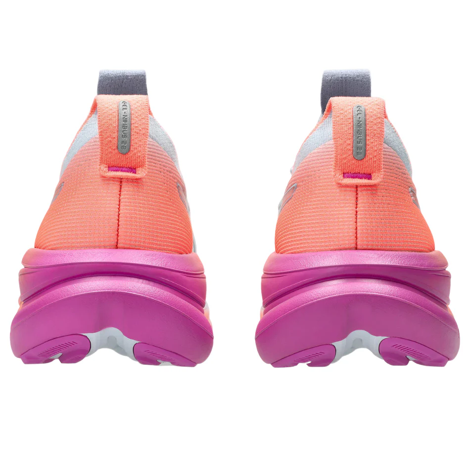 ASICS Women's GEL-NIMBUS 28 Sunny Sizzle Running Shoes in Sky/Digital Sakura SS26 - Image 5
