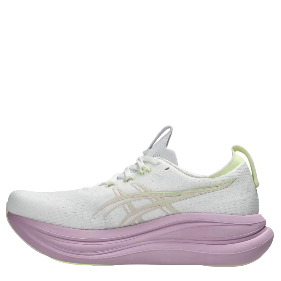ASICS Women's GEL-NIMBUS 28 Running Shoes in White/Hazy Lilac AW26 - Image 6
