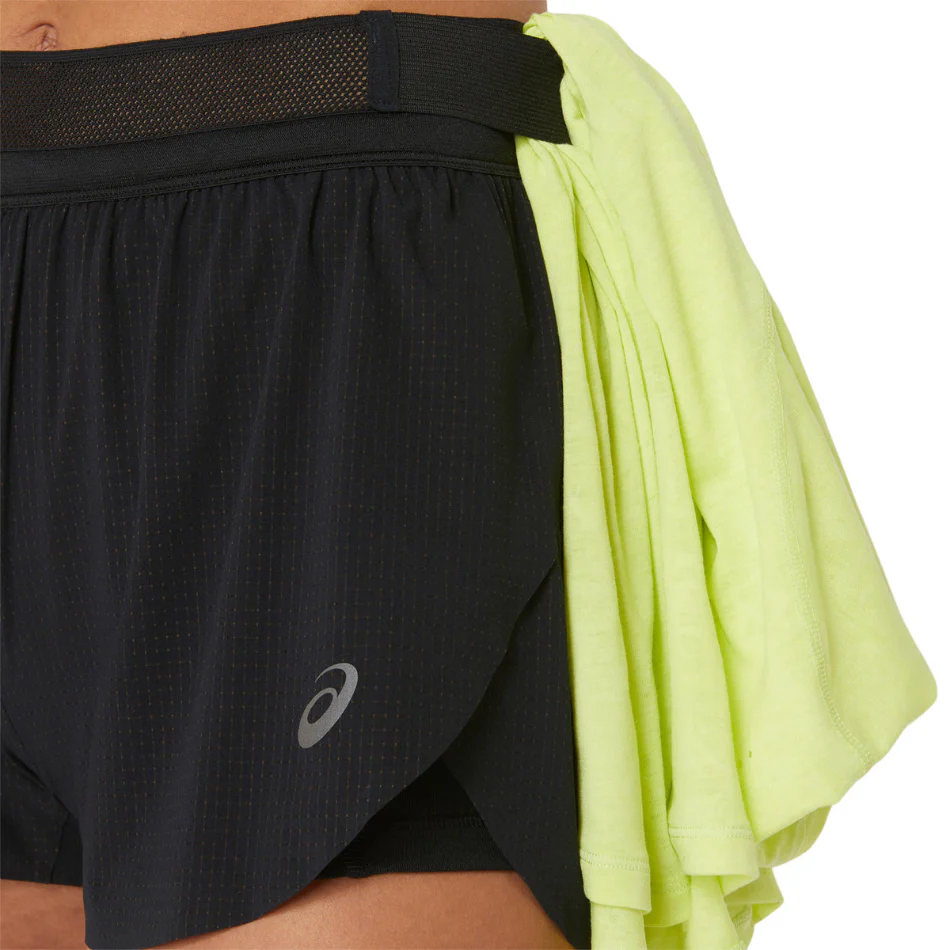 ASICS Women's Metarun Split Short in Black AW25 - Image 6