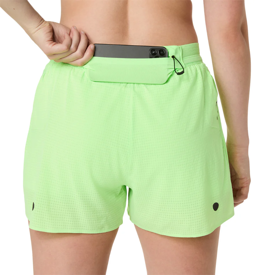 ASICS Women's METARUN SPLIT SHORT in Illuminate Green SS26 - Image 4