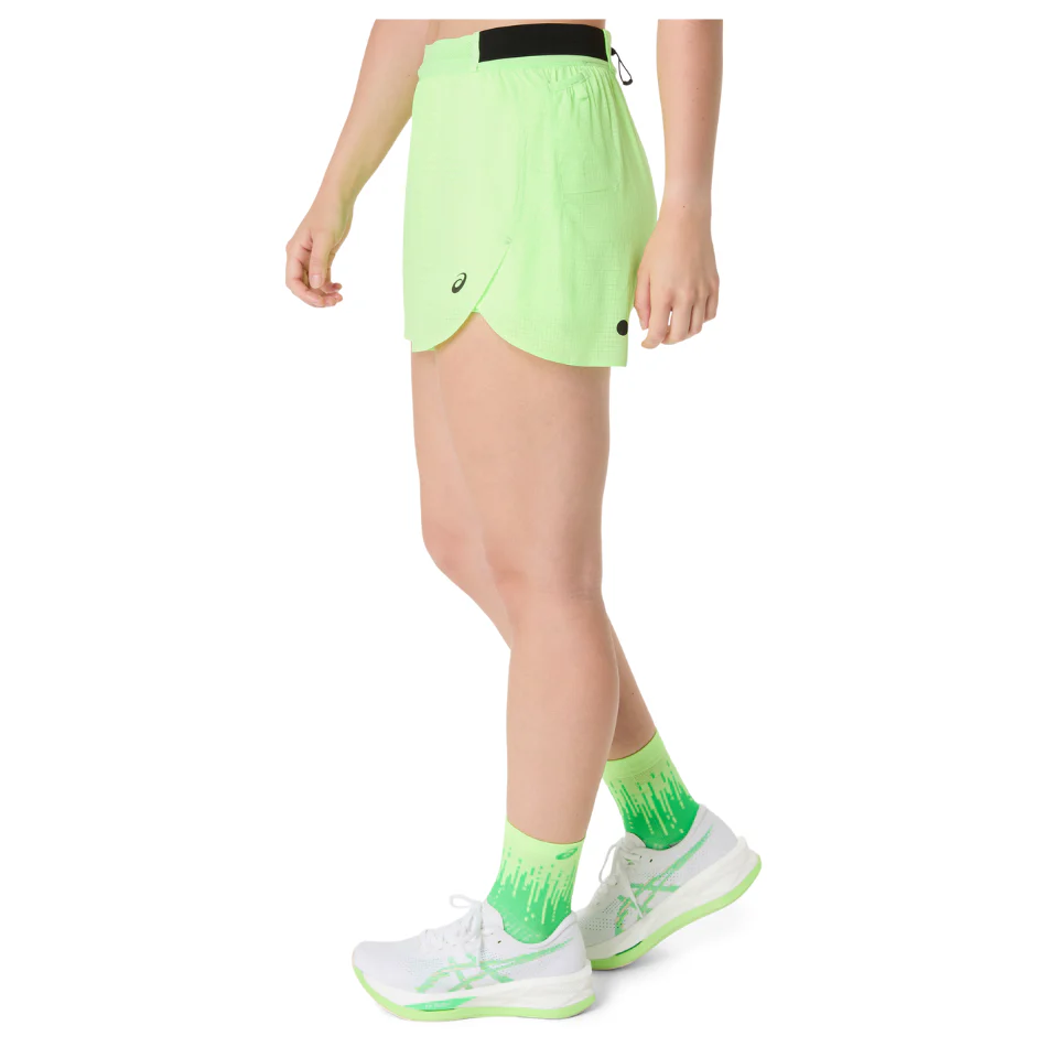 ASICS Women's METARUN SPLIT SHORT in Illuminate Green SS26 - Image 6