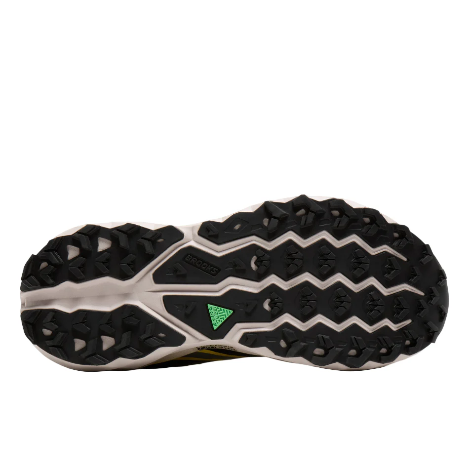 Brooks Men's Cascadia 19 Trail Running Shoes in Black/Yellow/Chateau SS26 - Image 4