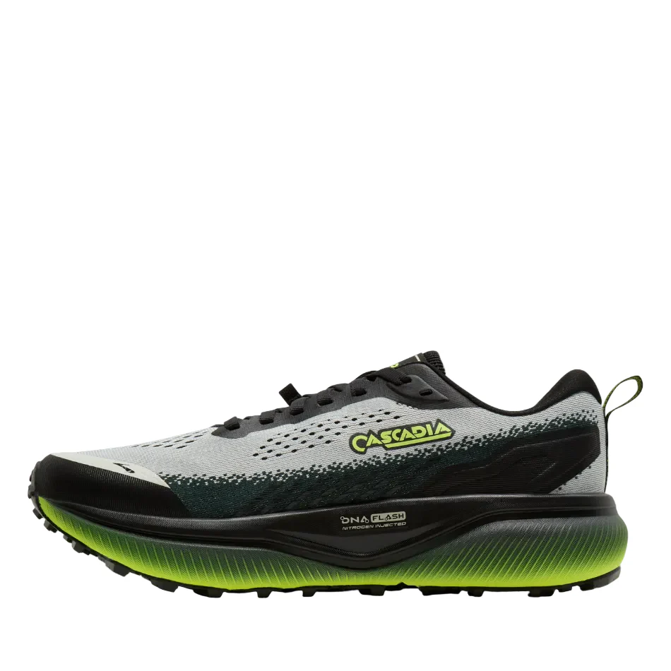 Brooks Men's Cascadia 20 Wide Fitting (2E) Trail Running Shoes in Grey/Black/Nightlife AW26 - Image 4
