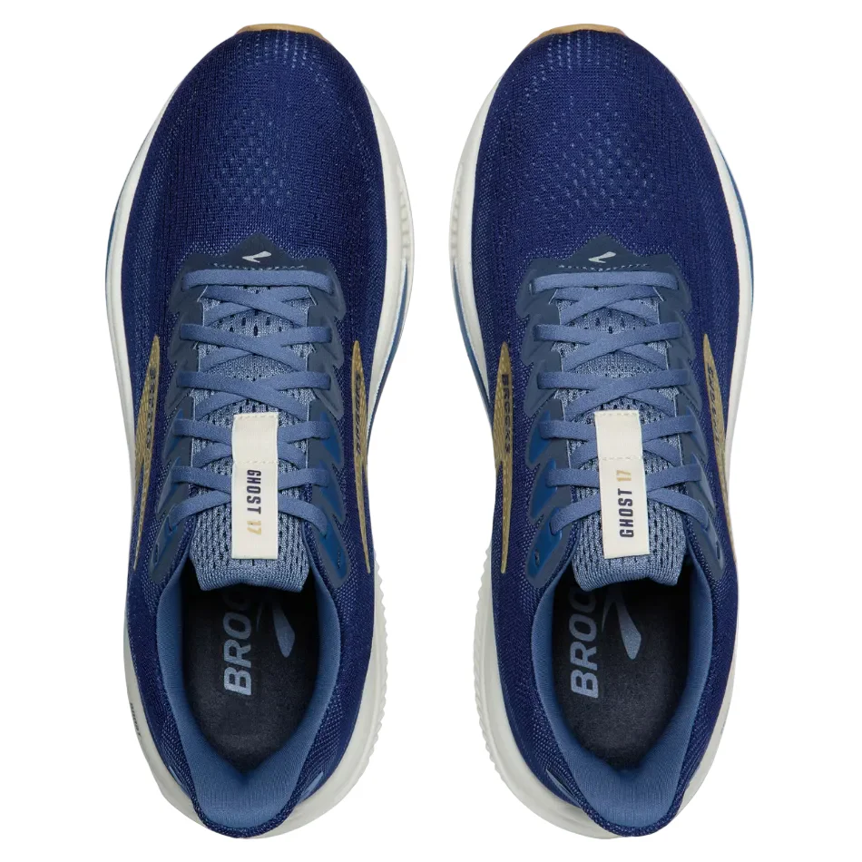 Brooks Men's Ghost 17 Running Shoes in Beacon Blue/Moonlight/Starfish SS26 - Image 2