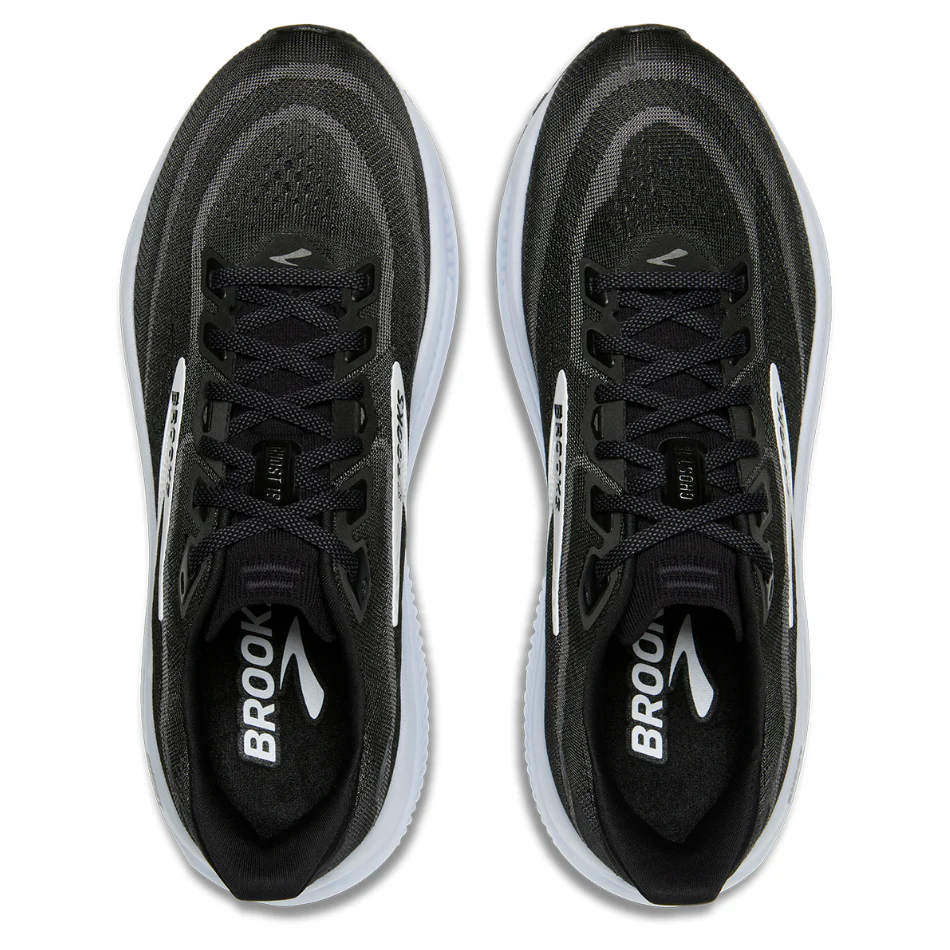 Brooks Men's Ghost 18 Running Shoes in Black/Grey/White AW26 - Image 2