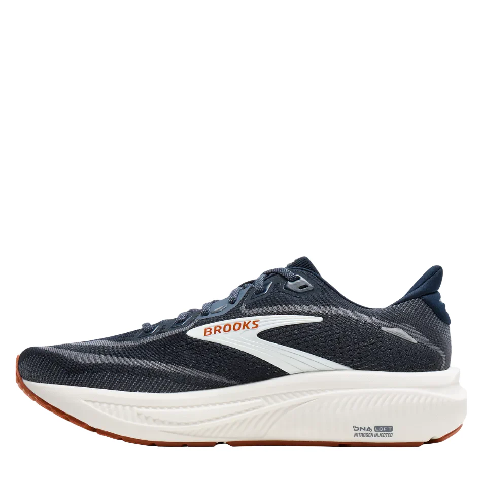 Brooks Men's Ghost 18 Running Shoes in Navy Blazer/Red Earth/Blue AW26 - Image 5