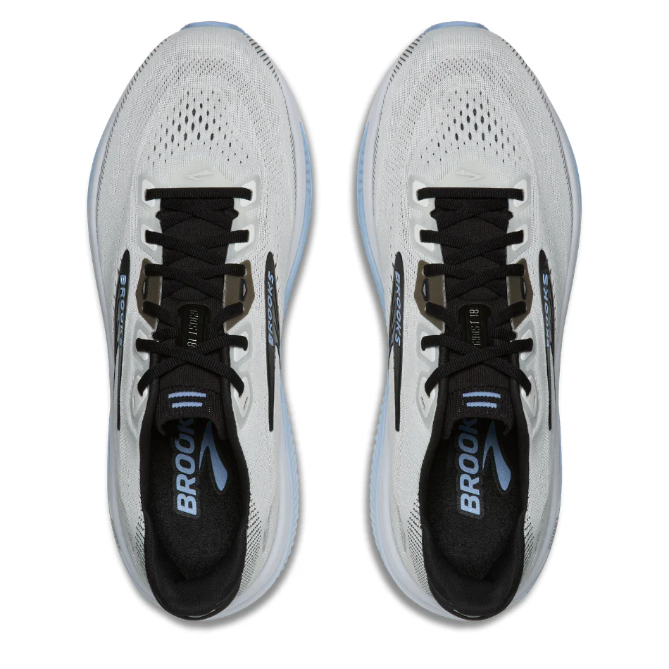 Brooks Men's Ghost 18 Wide Fitting (2E) Running Shoes in White/Black/Open Air AW26 - Image 4
