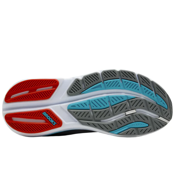 Brooks Men's Ghost Max 3 Running Shoes in Primer Grey/Antarctica/Red AW25 - Image 4