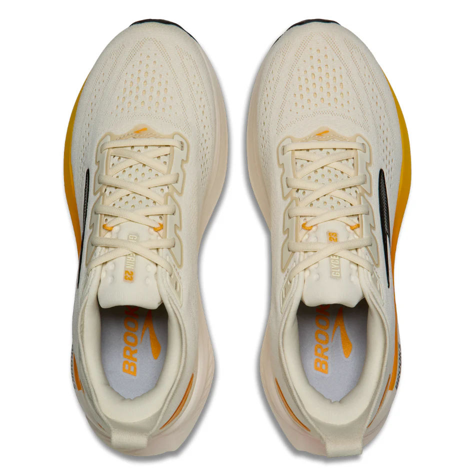 Brooks Men's Glycerin 23 Running Shoes in Arctic Wolf/Angora/Orange AW26 - Image 2