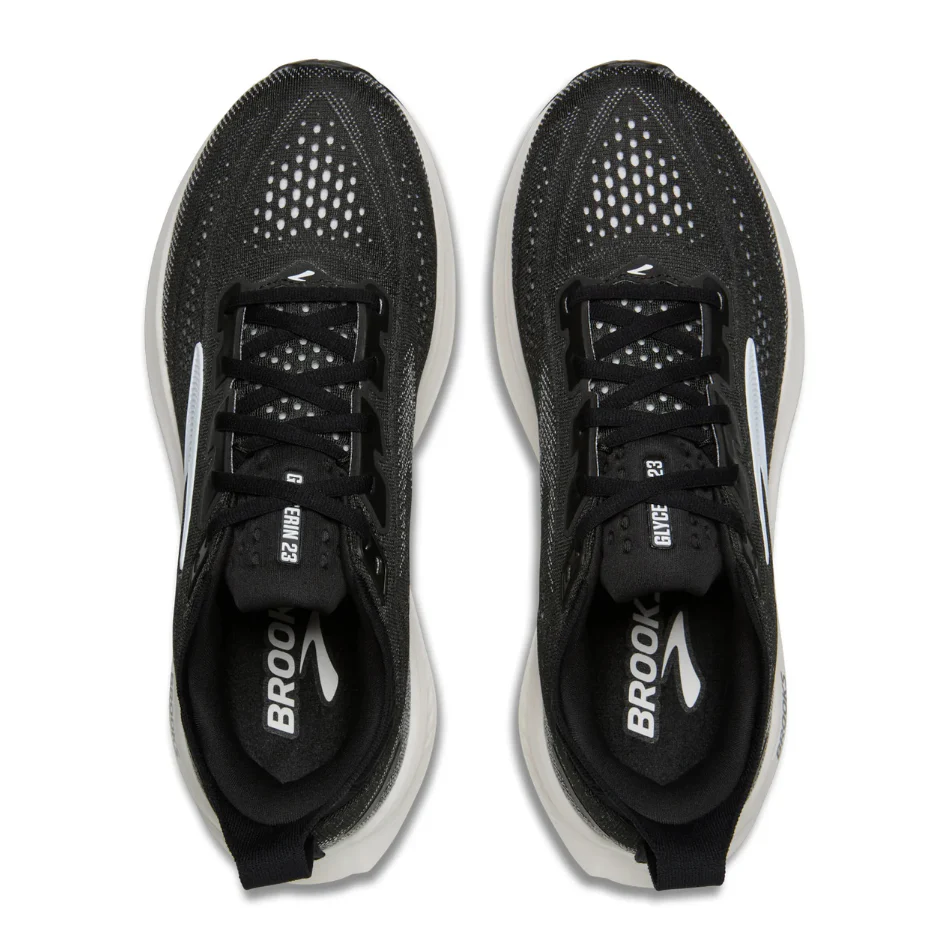 Brooks Men's Glycerin 23 Wide Fitting 2E Running Shoes in Black/Grey/White AW26 - Image 2