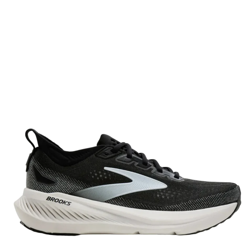 Brooks Men's Glycerin GTS 23 Wide Fitting (2E) Running Shoes in Black/Grey/White AW26